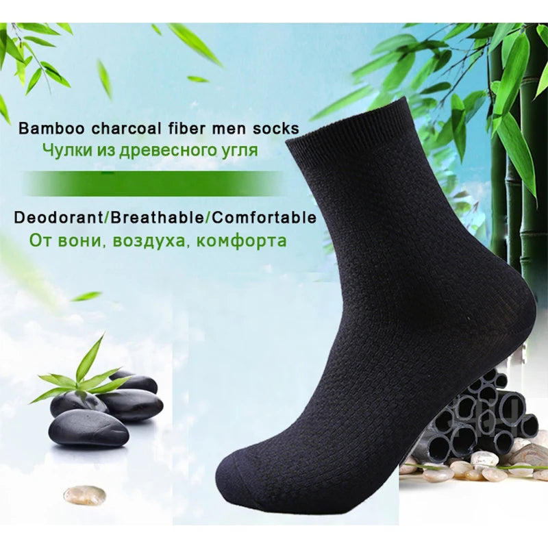 High Quality 10 Pairs/lot Men Bamboo Fiber Socks Men Breathable Compression Long Socks Shop kitchen home