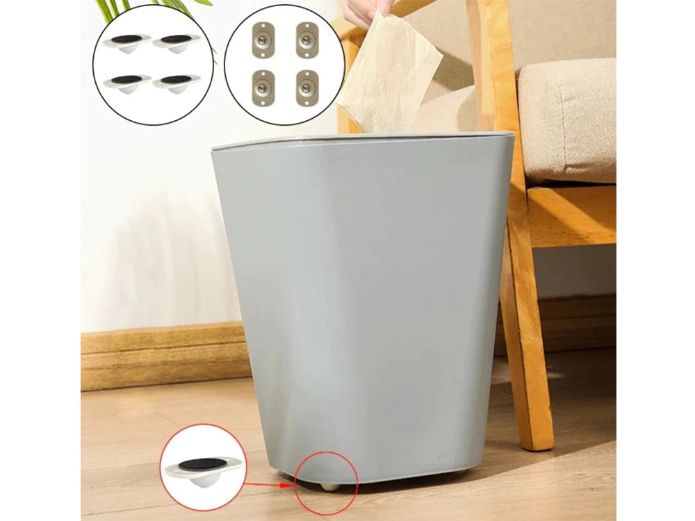 Self-adhesive ball roller furniture wheels, 4 pcs