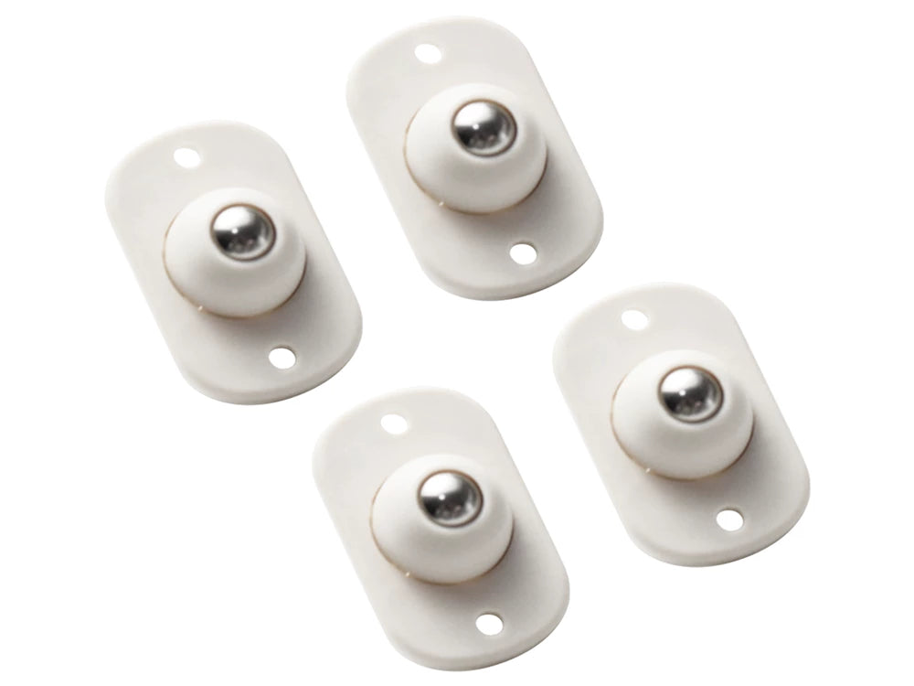 Self-adhesive ball roller furniture wheels, 4 pcs
