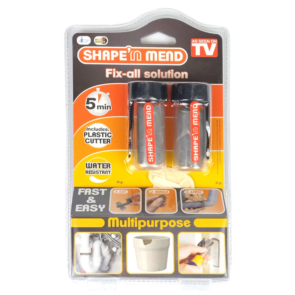 Repair compound for patching damage in plastic