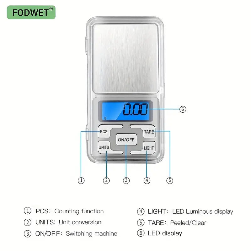 Digital Pocket Scale - Accurate 200g/0.01g