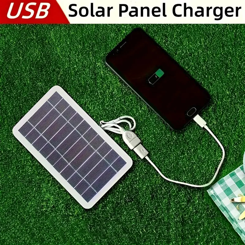 Portable outdoor solar USB charger