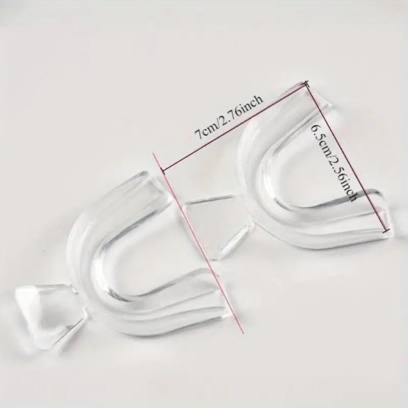 2 pack Clear Silicone Mouth Guard - Fit, Easy to Wear