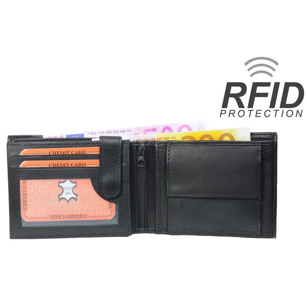 RFID Protect - Purse Nappa leather wallet