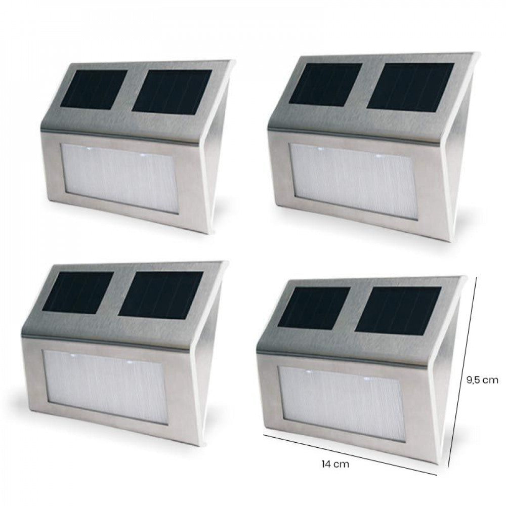 4 wall-mounted outdoor solar lamps Shop kitchen home