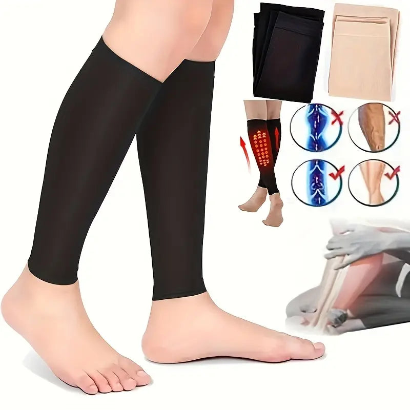 1 Pair Of Compression Sock Men's Veins Calf Legs Socks Soreness