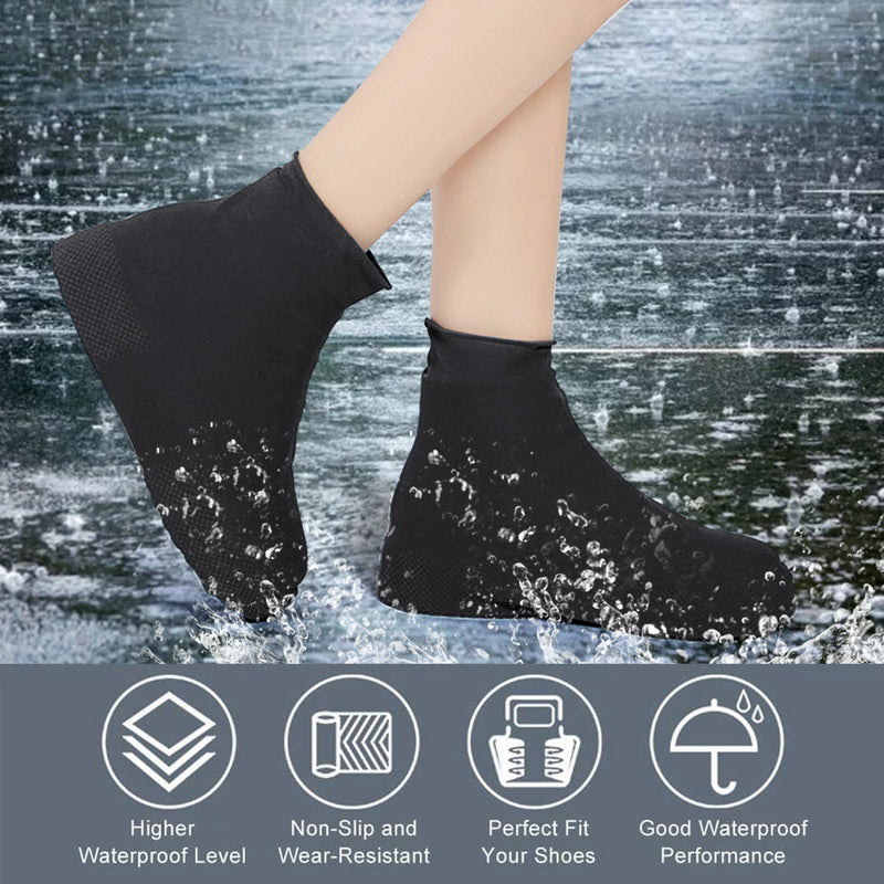 Waterproof Shoe Covers Silicone Anti-Slip Rain Boots Unisex Shop kitchen home