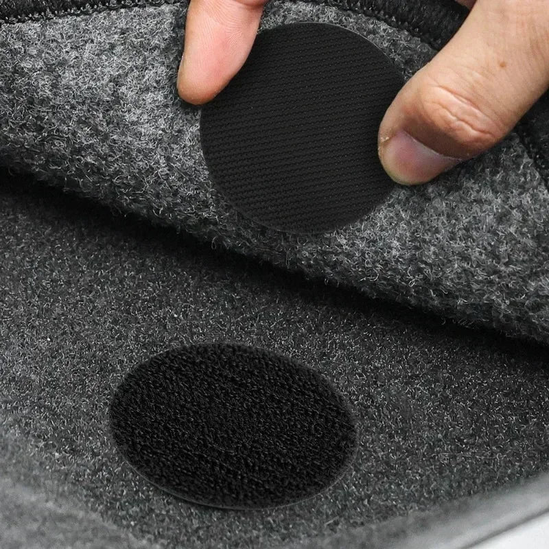 60/2pcs Carpet Fixing Stickers Double Faced High Adhesive Car Carpet Fixed Patches Home Floor Foot Mats Anti Skid Grip Tapes