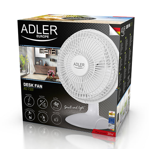 ADLER DESK FAN 15 CM