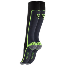 Compression sports socks, black-gray