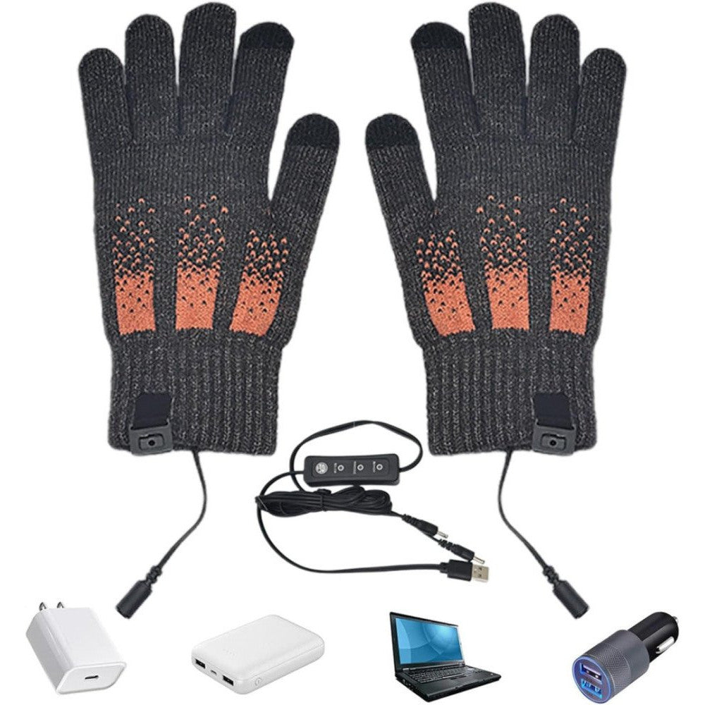 Heated knitted gloves Shop kitchen home