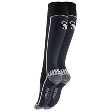 Compression sports socks, black-gray