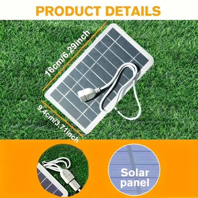 Portable outdoor solar USB charger