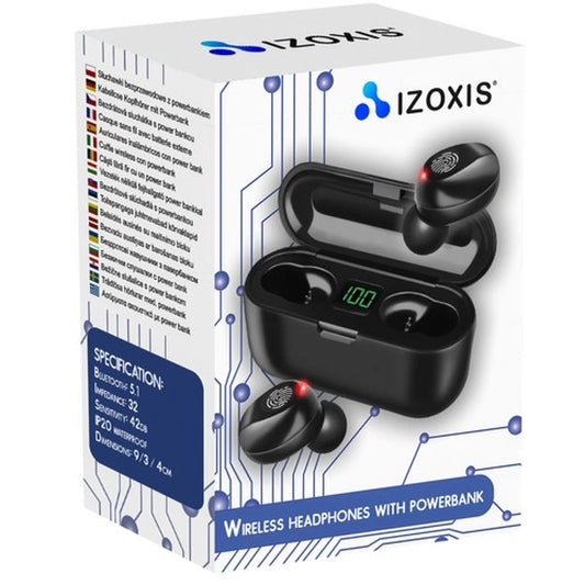 Wireless headphones with power bank