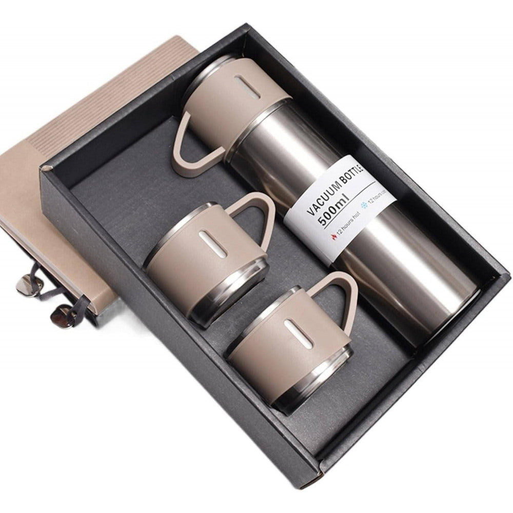 THERMOS SET WITH 3 MUGS, gift-wrapped