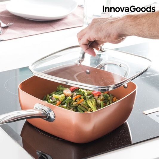 ALL-PURPOSE COPPER PAN SET 5 IN 1 COPPANS INNOVAGOODS 4 PIECES Shop kitchen home