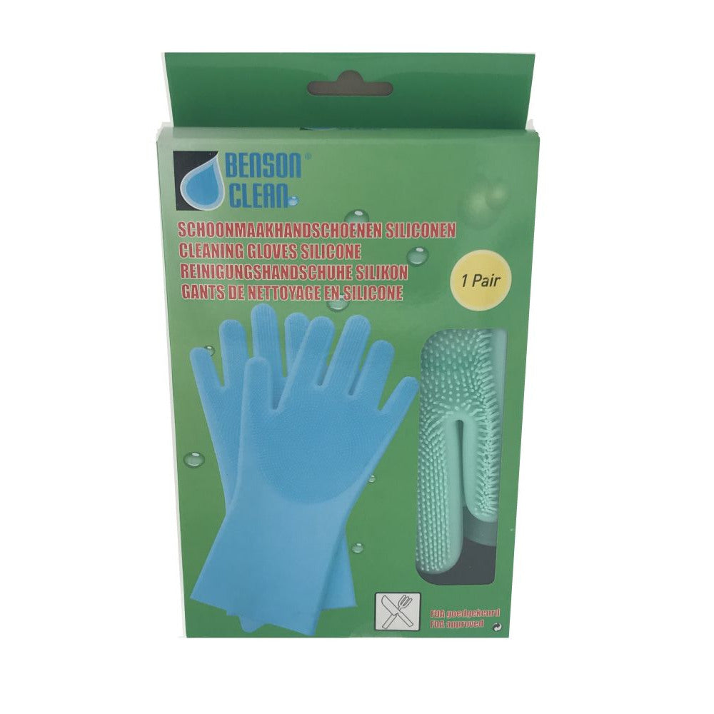 Cleaning gloves silicone with brush hair Shop kitchen home