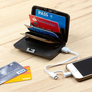 Security Card Holder and Power Bank Wallet