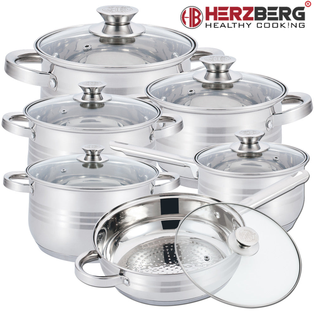 Herzberg HG 12-Piece Cookware Set Shop kitchen home
