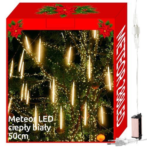 Lamps 36LED - meteors 50cm-8 pcs - warm white 7V