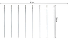 Lamps 36LED - meteors 50cm-8 pcs - warm white 7V
