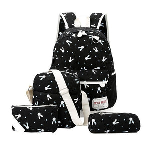Women Rabbit Animals Travel Backpack School Shoulder Bag