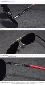 Vintage Aluminum Polarized Sunglasses Classic