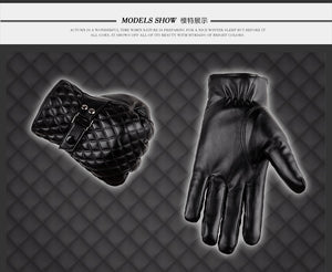 Winter Men's  Leather Gloves