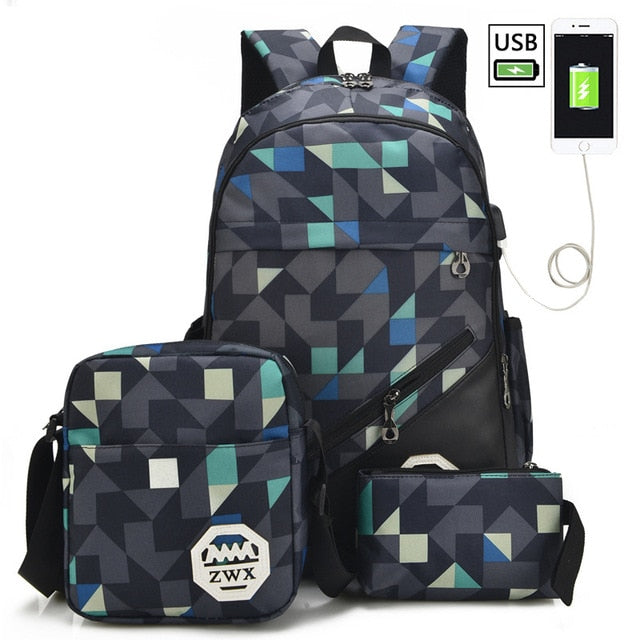 USB Male Backpacks Large Backpack for Men Shoulder Bag Shop kitchen home