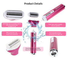 4 In 1 Rechargeable USB Epilator Hair Removal Nose Beard