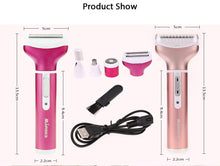 4 In 1 Rechargeable USB Epilator Hair Removal Nose Beard