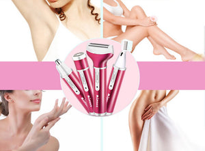 4 In 1 Rechargeable USB Epilator Hair Removal Nose Beard