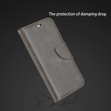 Solid Imitation Lambskin Leather Case Flip Wallet Phone Cover