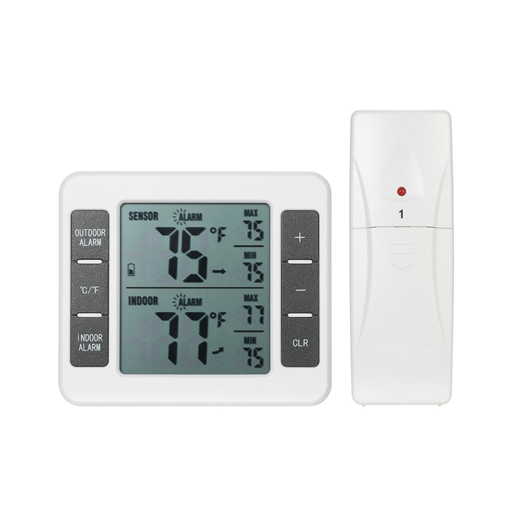 Weather Station+ Wireless Transmitter with C/F Max Min Value Display Shop kitchen home