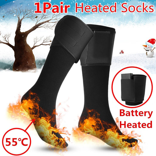 Heated Cotton Socks Electric Charging Battery Feet Thermal Shop kitchen home