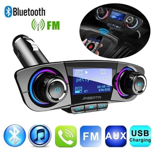 Wireless Bluetooth Handsfree Calling USB Car Charger FM Transmitter Shop kitchen home