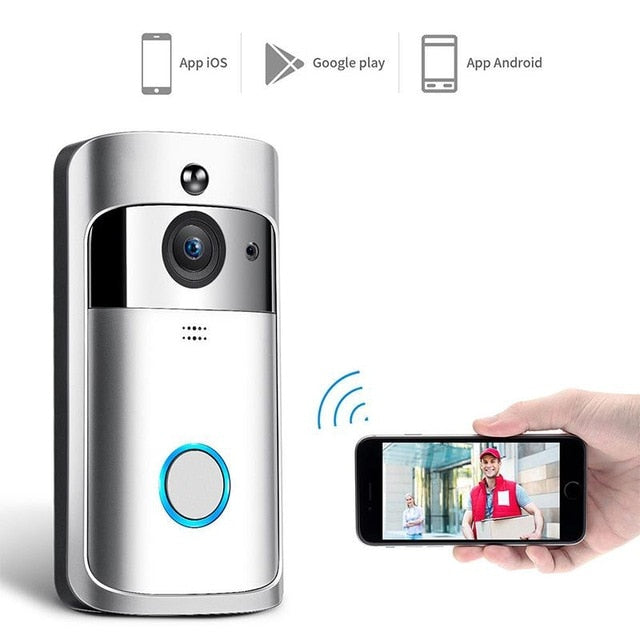 Wireless WiFi Doorbell Video Door Intercom Smart Home Shop kitchen home