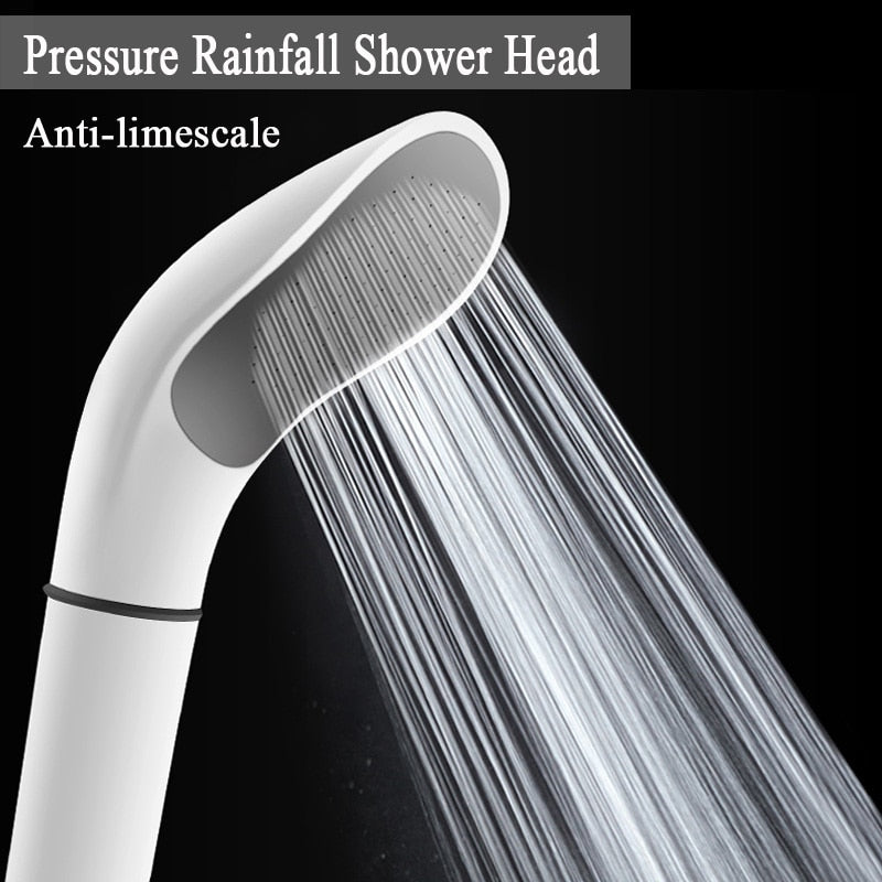White Shower Bath Head Stream Handheld Shower Head Shop kitchen home