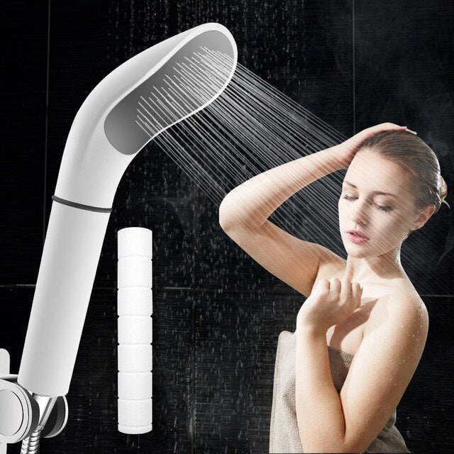 White Shower Bath Head Stream Handheld Shower Head Shop kitchen home