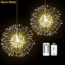 Christmas String Lights Firework LED Copper