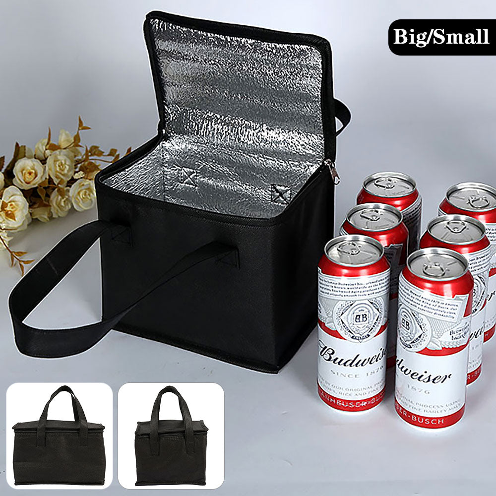 Portable Lunch Cooler Bag Folding Insulation Picnic Ice Pack Food