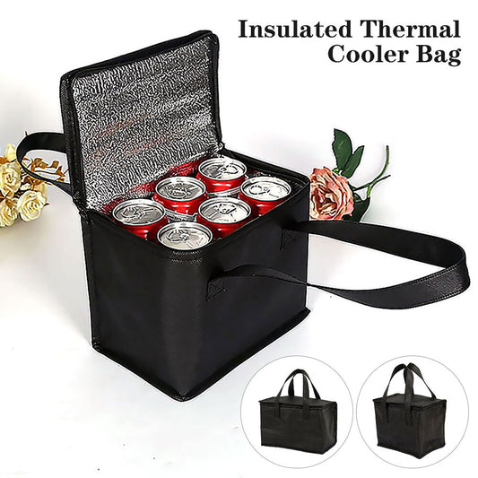 Portable Lunch Cooler Bag Folding Insulation Picnic Ice Pack Food Shop kitchen home