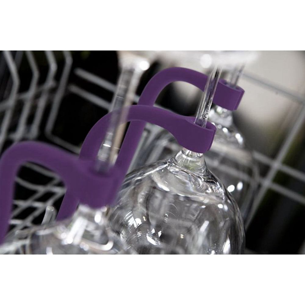Flexible Dishwasher Set of 4 pcs Silicone Glass Bracket Creative Wine Glass Hanging Kitchen Tools