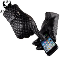 Winter Men's  Leather Gloves