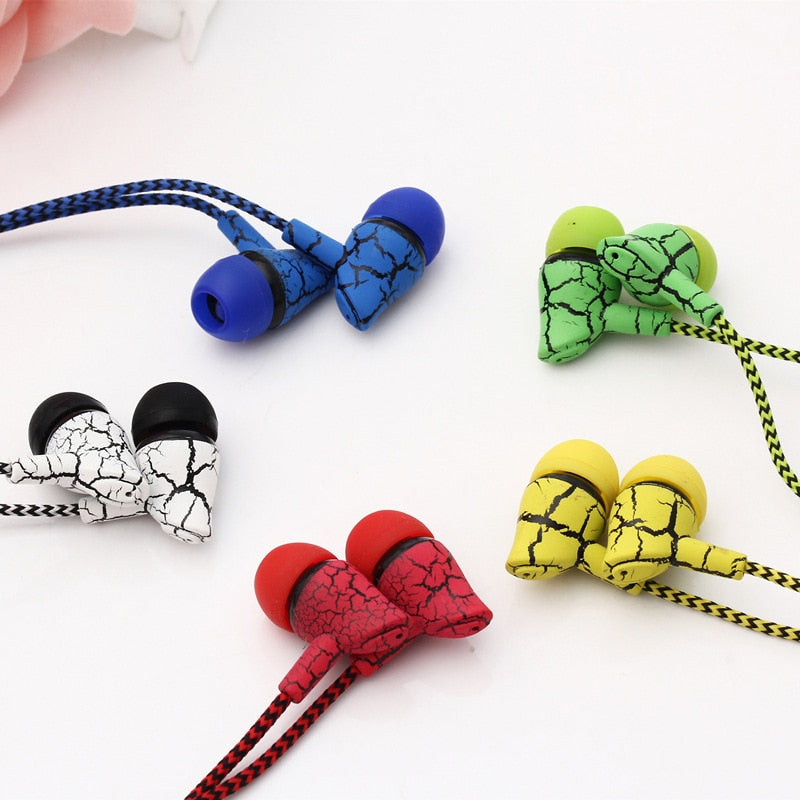 Crack Earphone Earbud with Microphone Hands Free Headset Shop kitchen home