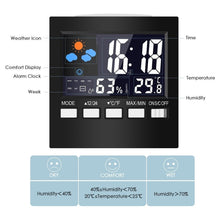 HOT-LCD Digital Hygrometer Thermometer Temperature Humidity Clock