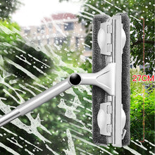 Telescopic rod rotating head With cleaning cloth Rubber wiper