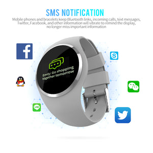 Smart Wristband Color LCD Screen Blood Pressure Heart Rate Monitor