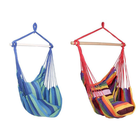 Hammock Chair Hanging Chair With 2 Pillows for Outdoor