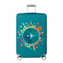 World Map Design Luggage Protective Cover Travel Suitcase